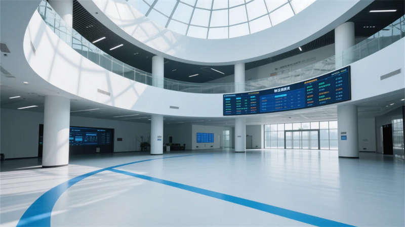 透明化生产动线，合肥食品研发厂房装修设计效果图